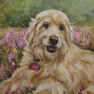 Original Oil Pet Portrait Painting   Unique and Heartfelt Gift Handmade Pet Portrait Painting