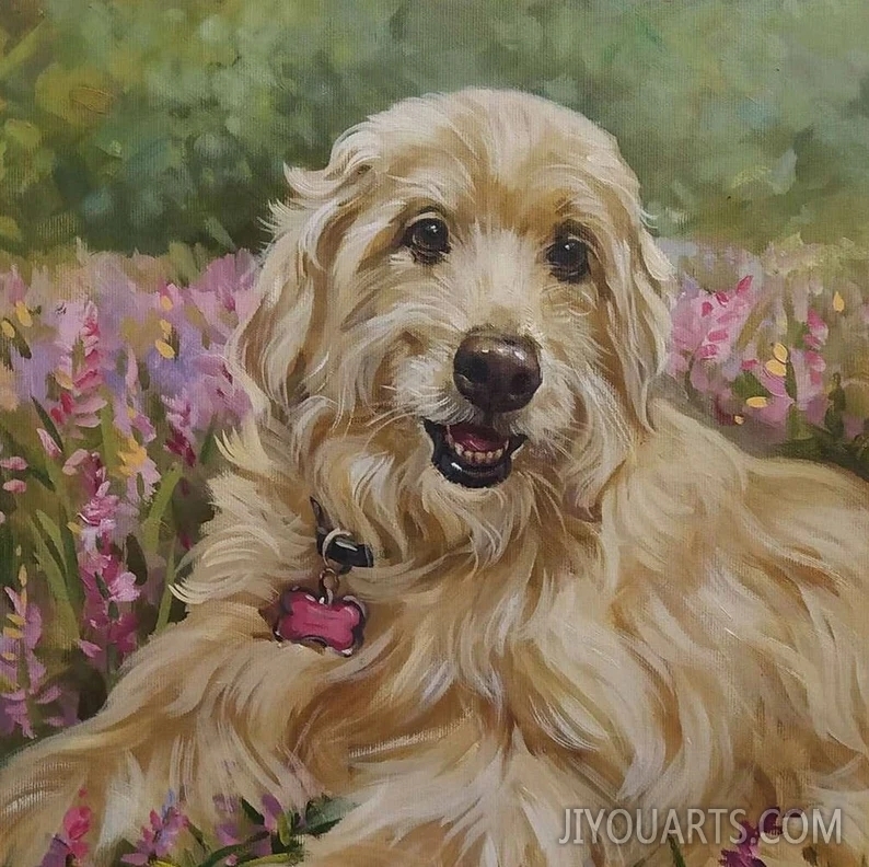 Original Oil Pet Portrait Painting   Unique and Heartfelt Gift Handmade Pet Portrait Painting