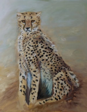 Abstract painting of Cheetah