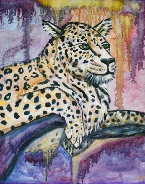 Leopard   Original oil painting