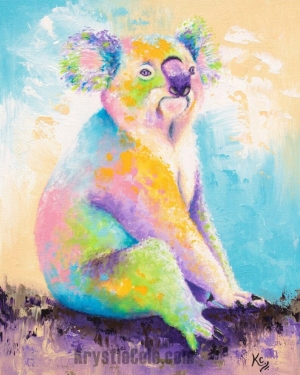 Koala Art， Koala Print， Koala Gifts