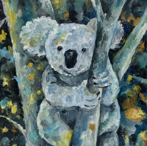 Koala Bear Painting Koala Bear Abstract Painting Koala Bear Oil Painting Koala Bear Wall Painting Koala Bear Decorative Painting Koala Bear