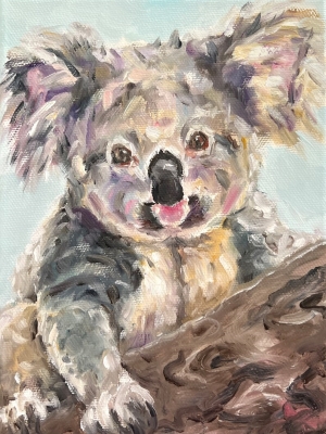 Original Koala Oil Painting