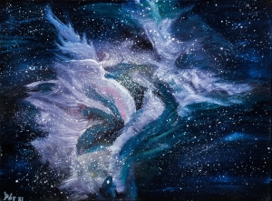 Abstract Space, Original Oil Painting