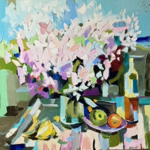 Extra Large Abstract Art Oil Painting on Canvas Floral Original Art Painting Original Artwork for Walls Flower Painting