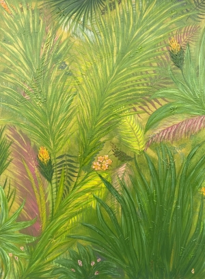 Abstract oil painting ，Welcome to the Jungle