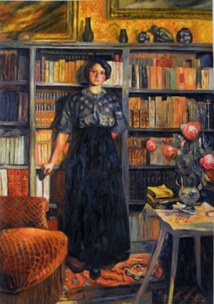 Mademoiselle Jacqueline Fontaine，  hand painted oil painting